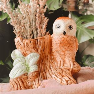 Owl Planter/Vase Vintage Cottagecore 🪴